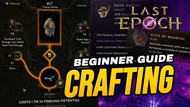 Beginner’s Guide to Crafting in Last Epoch featuring @Luality
