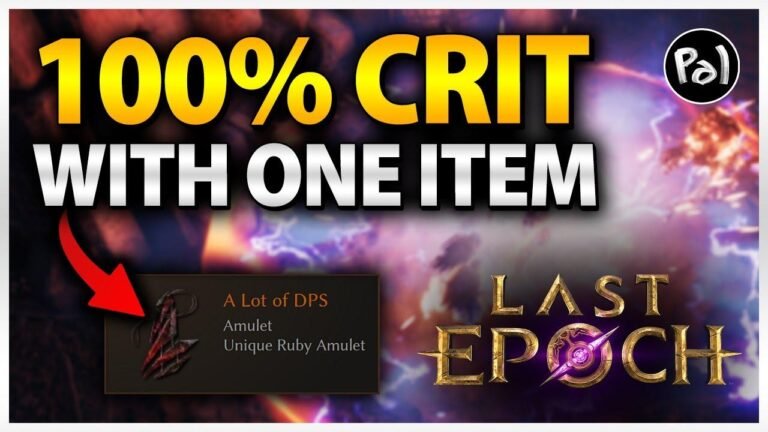 [Last Epoch] Explosive Ballista’s 100% Critical Hit Technique + Day 3/4 Update