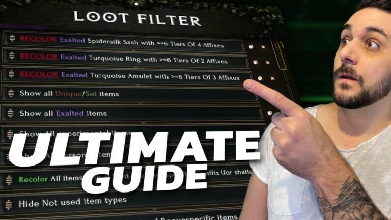 Discover the perfect Loot Filter for your build in Last Epoch! This guide helps you find the BEST option tailored to your needs.