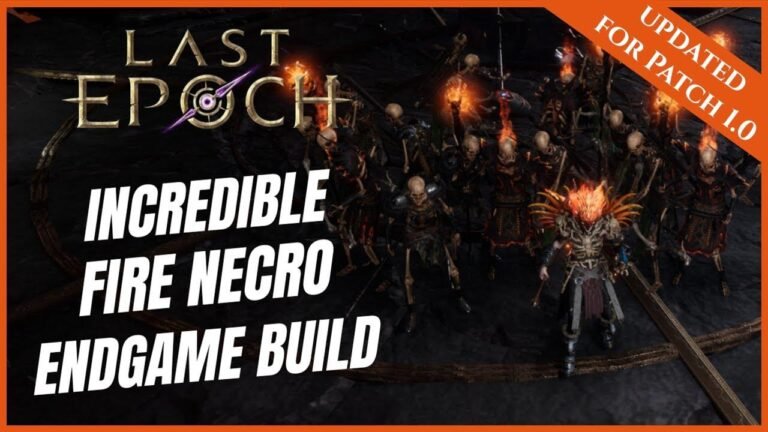 Ultimate guide to necromancer endgame strategy with an incredible undead army in Last Epoch (1.0) – a must-read for all gamers!