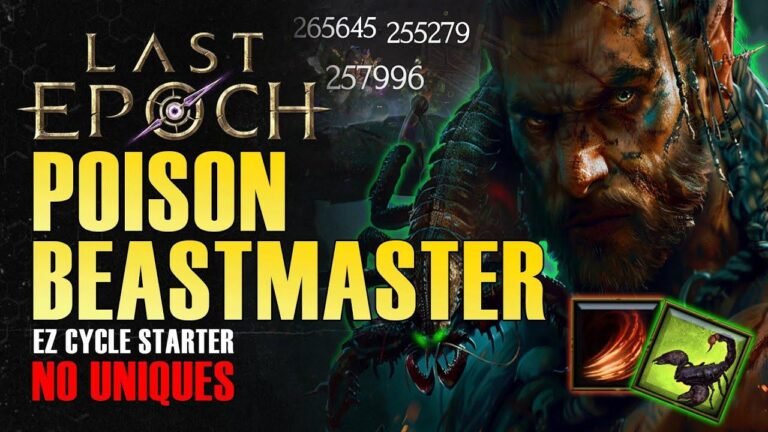 The Scorpion Beastmaster is absolutely crazy! Check out the Cycle 1.0 Starter Build for Last Epoch 1.0.