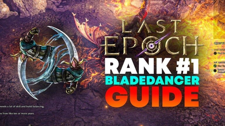 Guide complet de la construction de la dague de l'ombre du Bladeancer dans Last Epoch (mis à jour) - Rang #1