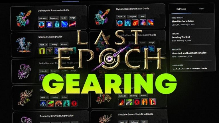 New Players Must Read – Essential Last Epoch Gear Guide