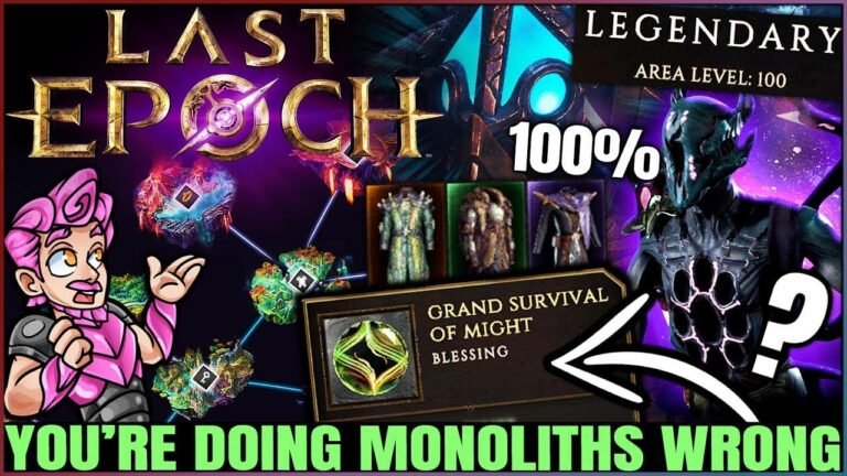 Ne faites pas CETTE erreur dans Last Epoch - Guide simple et rapide des monolithes - Top Gear et XP Farming !