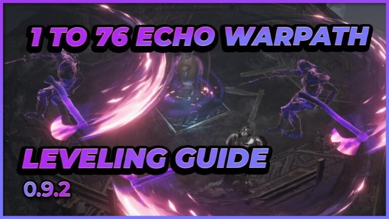 Guide for leveling from 1 to 76 as an Echo Warpath Void Knight in Last Epoch version 0.9.2