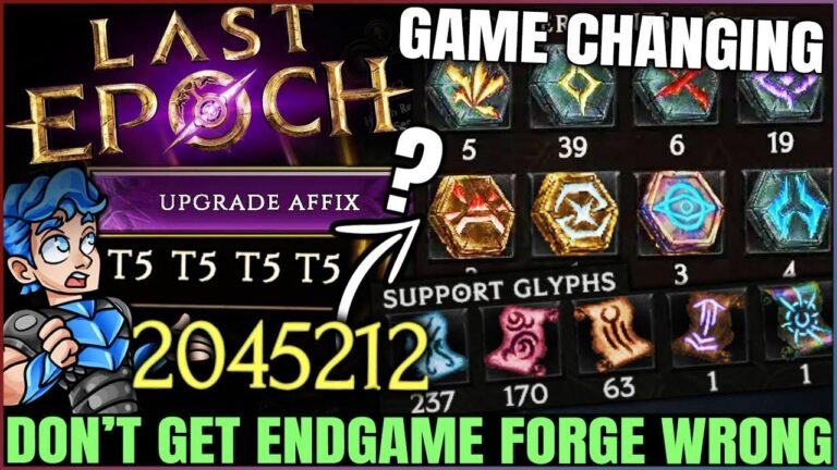 Unlock powerful crafting secrets and fast-track your way to legendary gear in Last Epoch’s Endgame Forge Guide. Take action now for an important boost!