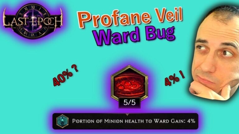 New Warlock update 1.0 introduces Profane Veil, an HP-warding bug that lasts indefinitely in Last Epoch.