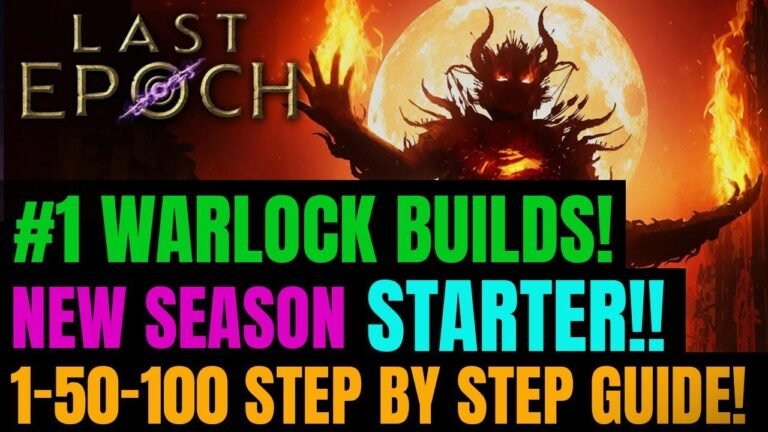 Découvrez les meilleures constructions de Warlock FISSURE à lancement automatique 1-100 et de fin de jeu dans Last Epoch 1.0 ! Devenez invincible !