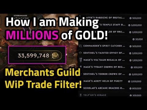 Schauen Sie sich meine neueste Anleitung an, wie Sie MILLIONEN von GOLD verdienen und einen Handelsfilter für die Kaufmannsgilde in Last Epoch 1.0 einrichten können!