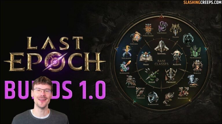 Best Builds for Last Epoch 1.0, for all classes and tier lists!