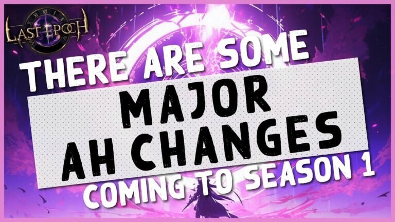 1.0 | Exciting Changes Coming to the Auction House Before Season 1 – Last Epoch Auction House Updates