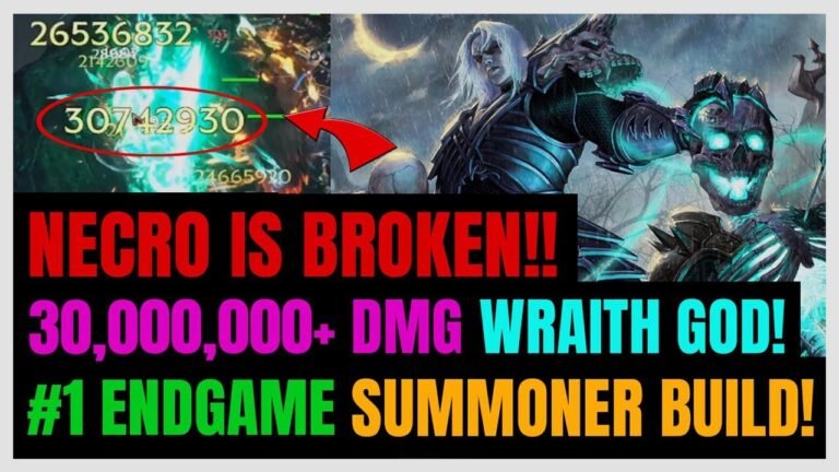 30 million NUKE COMBO! Introducing the new SSS-Tier ENDGAME Wraith Lord Necromancer Build with over 1000 Corruption!