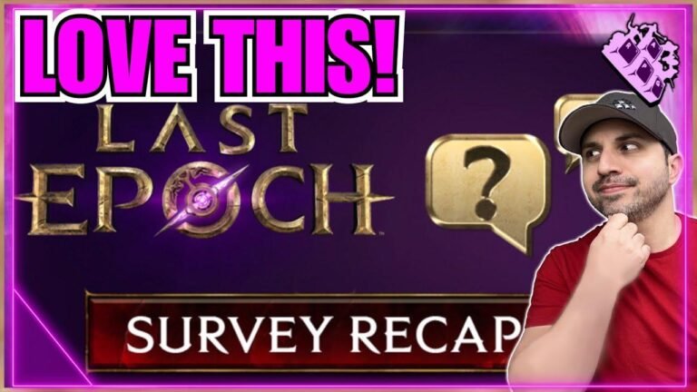 Last Epoch is making some changes and I absolutely love it! How do you feel about the trade survey results? Are you happy with them?