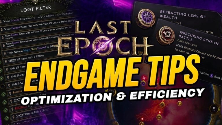 9 Tipps zur Verbesserung des ENDGAME-Erlebnisses in Last Epoch