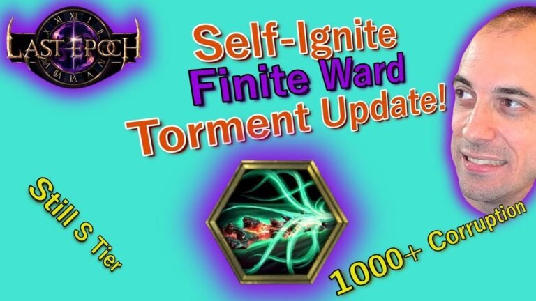 Check out our guide for the Self-Igniting Finite Ward Torment Warlock build in Last Epoch version 1.03.