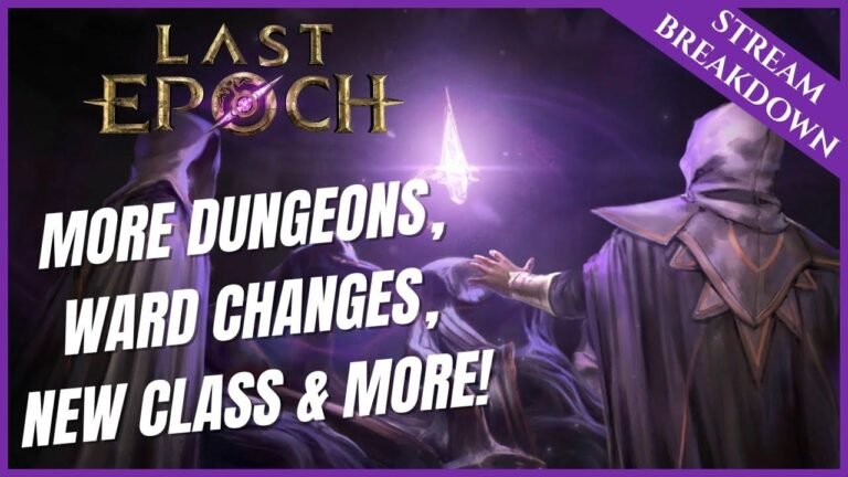 Seht euch den neuesten Dev Stream Re-cap für Last Epoch an, der neue Dungeons, Änderungen an der Station, eine neue Klasse und weitere spannende Updates enthält!