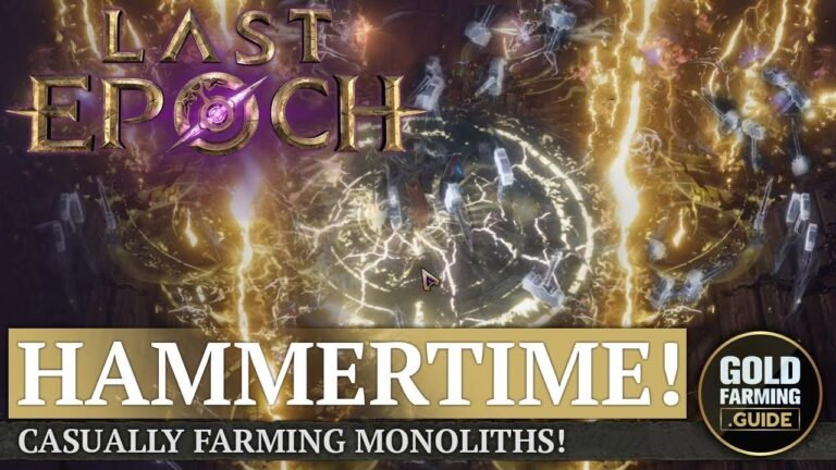 New in Last Epoch: HAMMERTIME Smite Hammerdin – Casually grinding Monoliths to pass the time until D4.