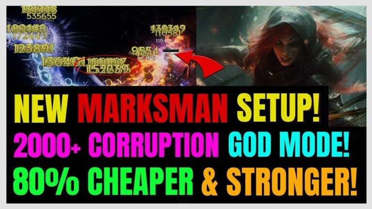 Mise à jour de la version META de Lightning Marksman avec plus de 2000+ de corruption et une configuration abordable ! Explorez Last Epoch maintenant !