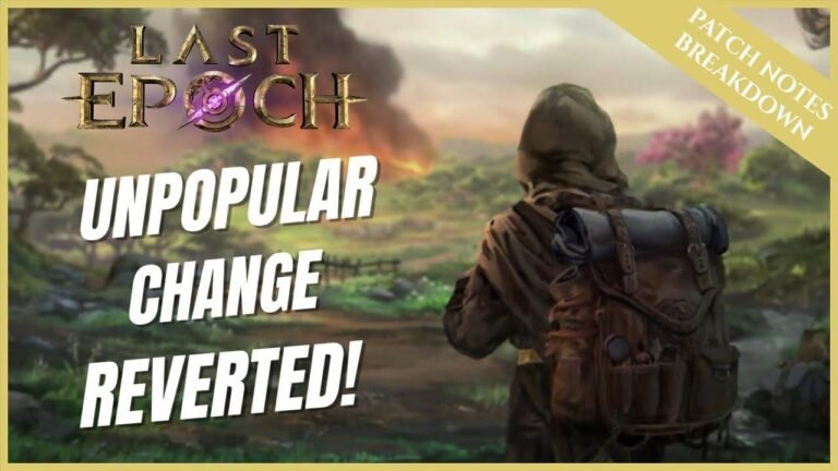 Aufregende Neuigkeiten für Last Epoch! Seht euch die Aufschlüsselung der neuesten Patch Notes für Last Epoch an.