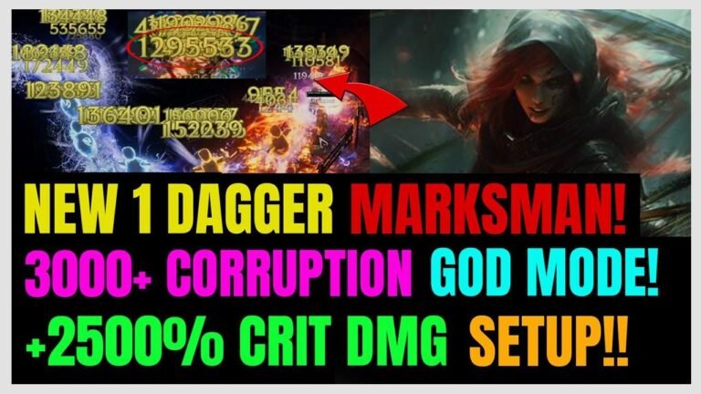 3000+ Corruption & 2500%+ Crit DMG in New Lightning Marksman Build for Last Epoch 1.05